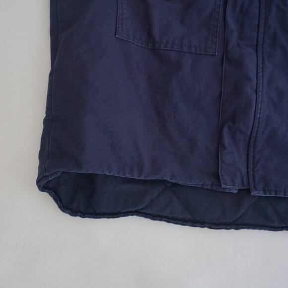 VTG '03 Dale FR Anti Flame Action West Navy Heavyweight Cotton Zip Up Vest XLT - Picture 7 of 9